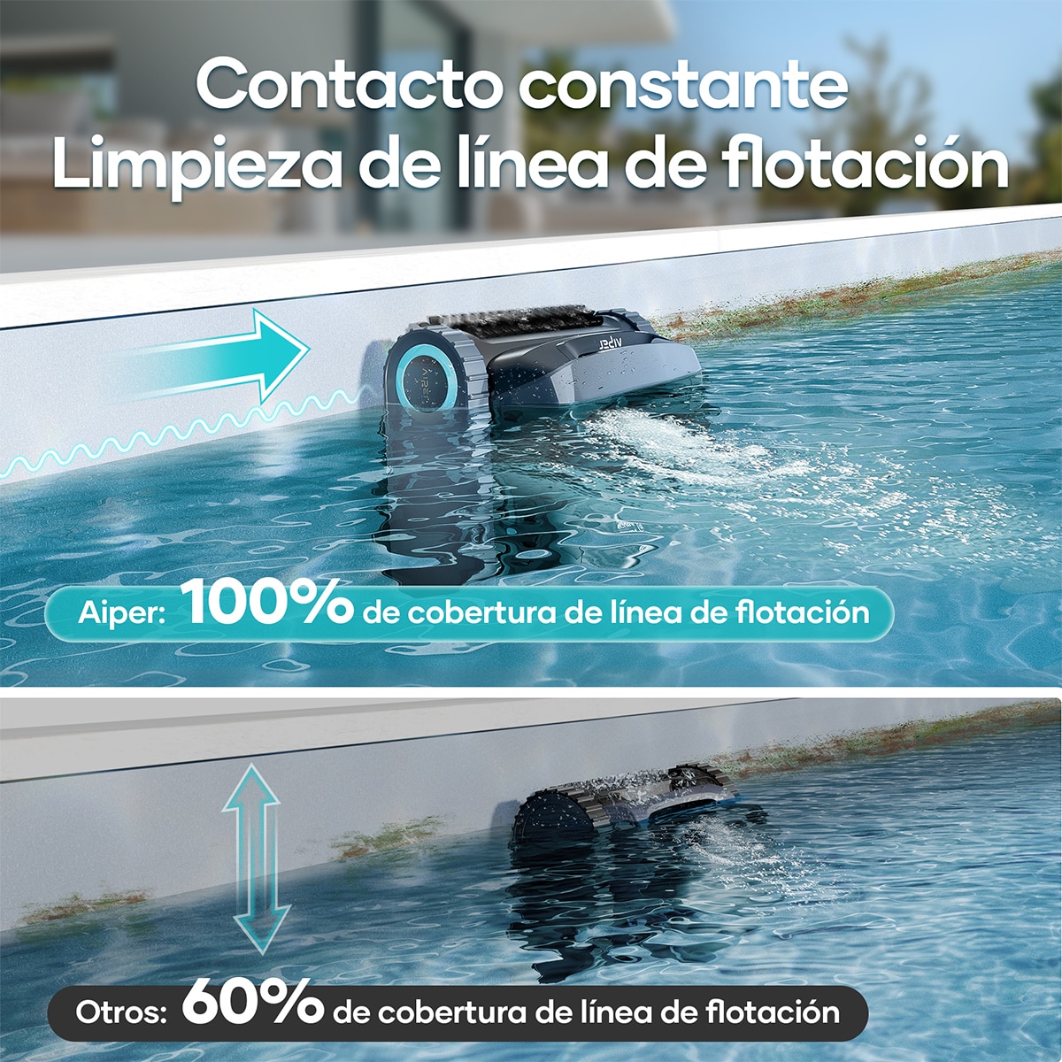 Lavadora Robótica sem Fios para Piscinas Scuba X1 Cinzento-14