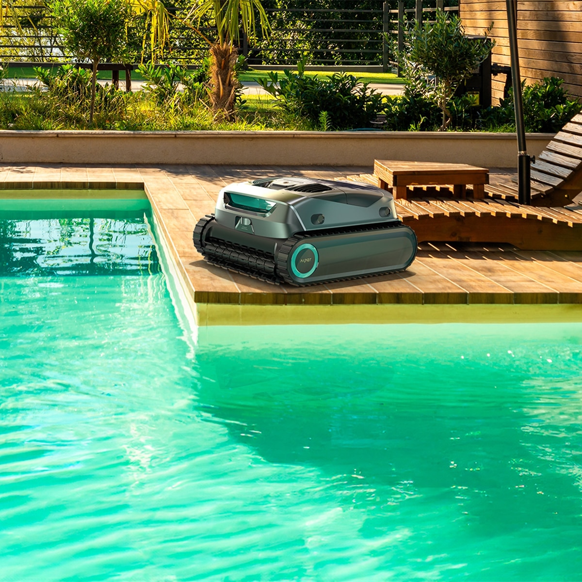 Lavadora Robótica sem Fios para Piscinas Scuba X1 Cinzento-16