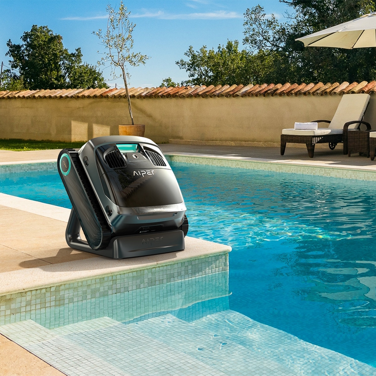 Lavadora Robótica sem Fios para Piscinas Scuba X1 Cinzento-17