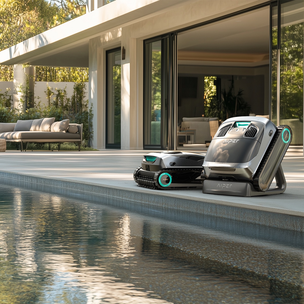 Lavadora Robótica sem Fios para Piscinas Scuba X1 Cinzento-18