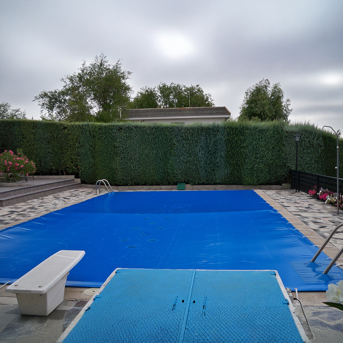 Cobertor de Invierno Ion Pure PVC Express Piscina 7x3,5 Azul / Negro-4