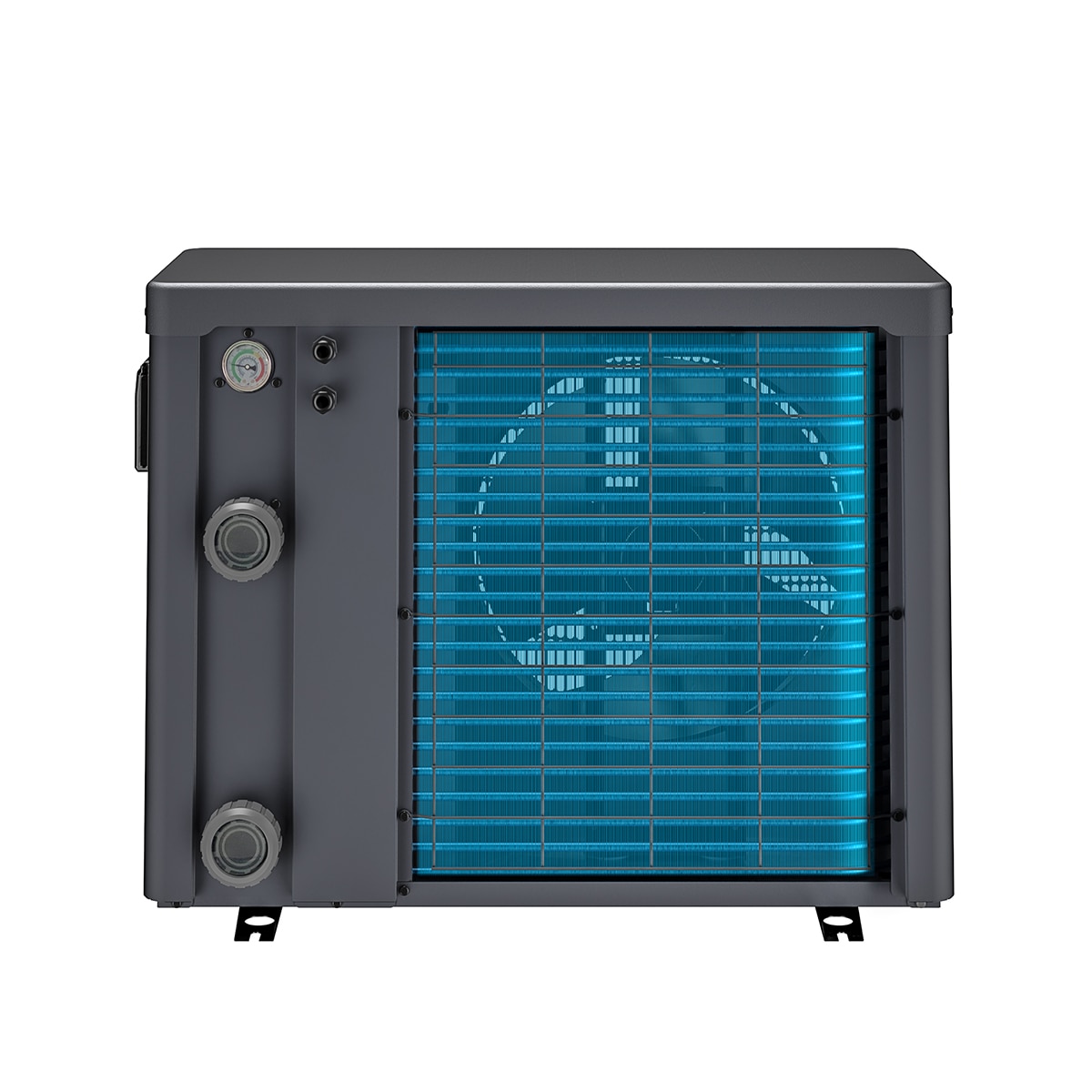 Bomba de calor Full Inverter con conectividad  piscinas de hasta 45 m3 7 KW Gris / Azul-11