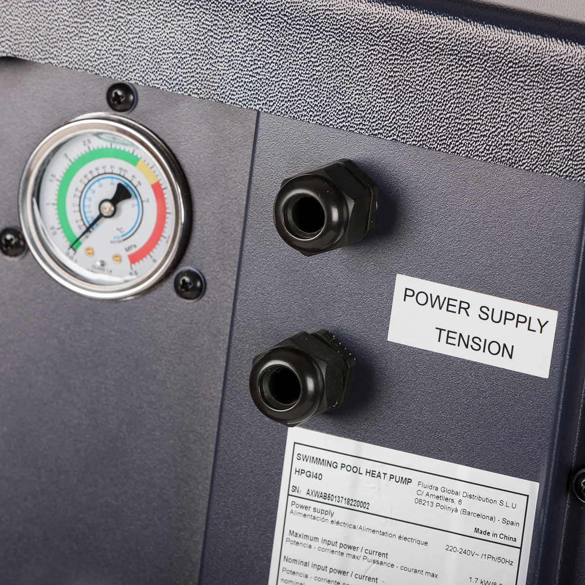 Bomba de calor Full Inverter con conectividad piscinas de hasta 30 m3 5 KW Gris / Azul-15