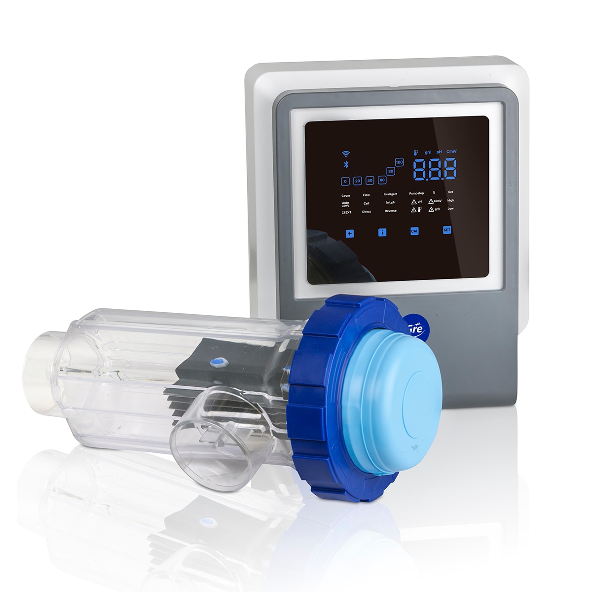 Imagen 0 de Clorador salino con regulador de pH con conectividad SWC  All in one  21g/h  piscinas de hasta 100 m3