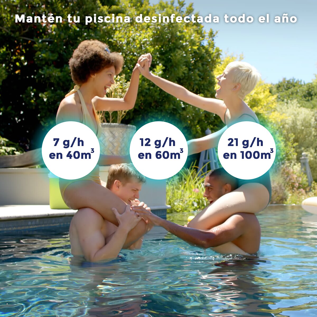 Clorador salino con regulador de pH con conectividad SWC All in one  12g/h  piscinas de hasta 60m3 Gris / Blanco-4