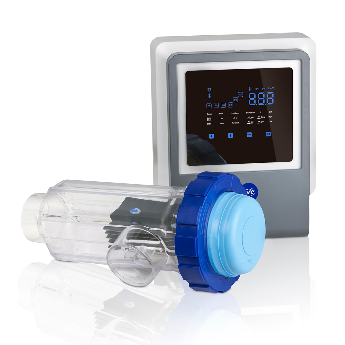 Imagen 0 de Clorador salino con regulador de pH con conectividad SWC All in one  7g/h  piscinas de hasta 40 m3