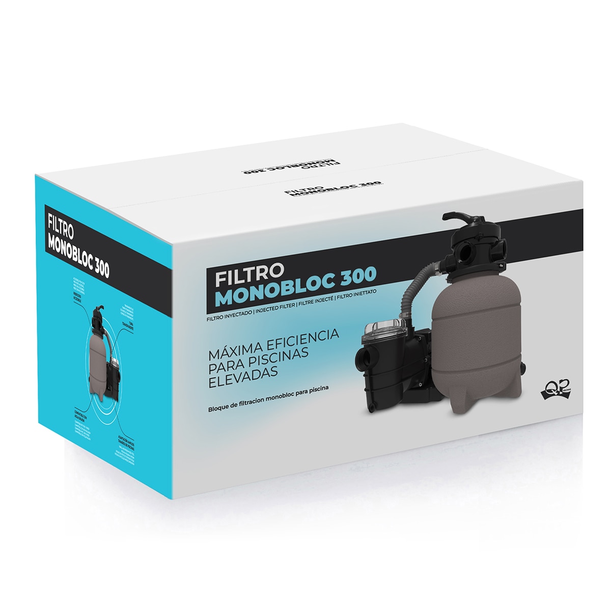 Filtro Monobloc 300 Gris-2