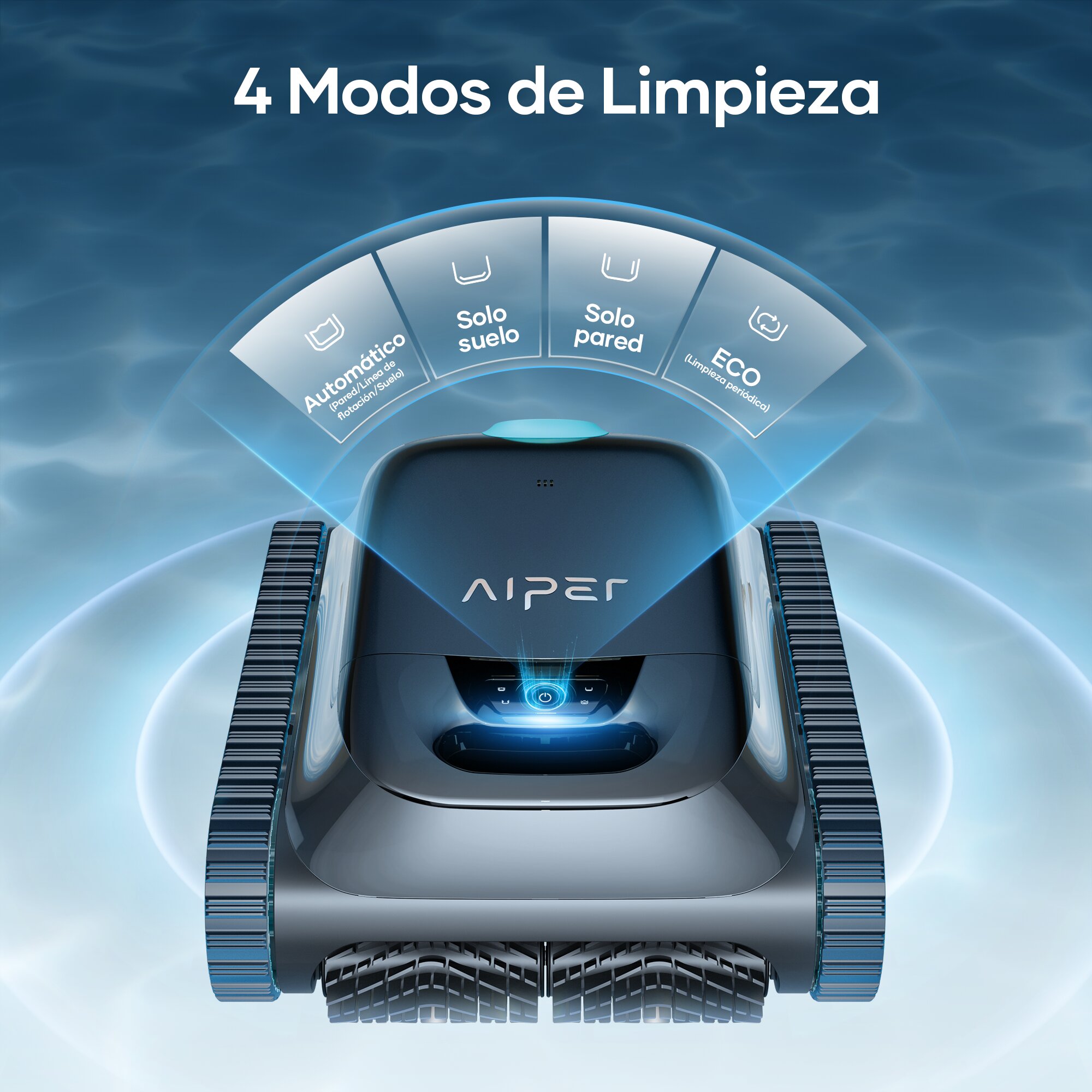 Robot limpiafondos Aiper Scuba S1 inalámbrico Gris-2