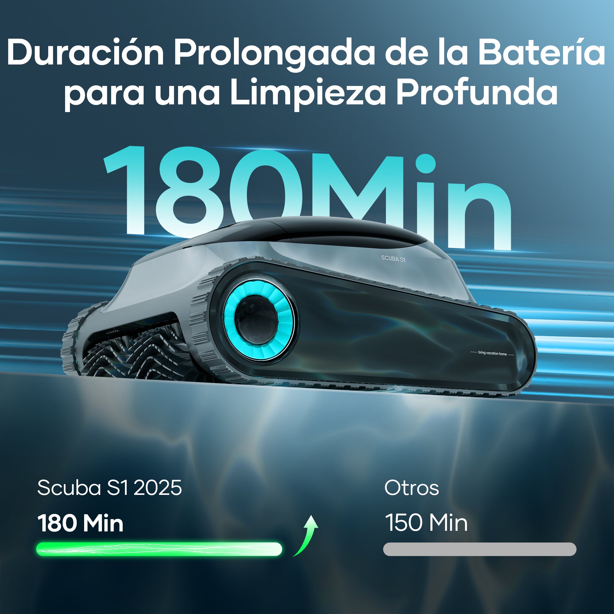 Robot limpiafondos Aiper Scuba S1 inalámbrico Gris-4