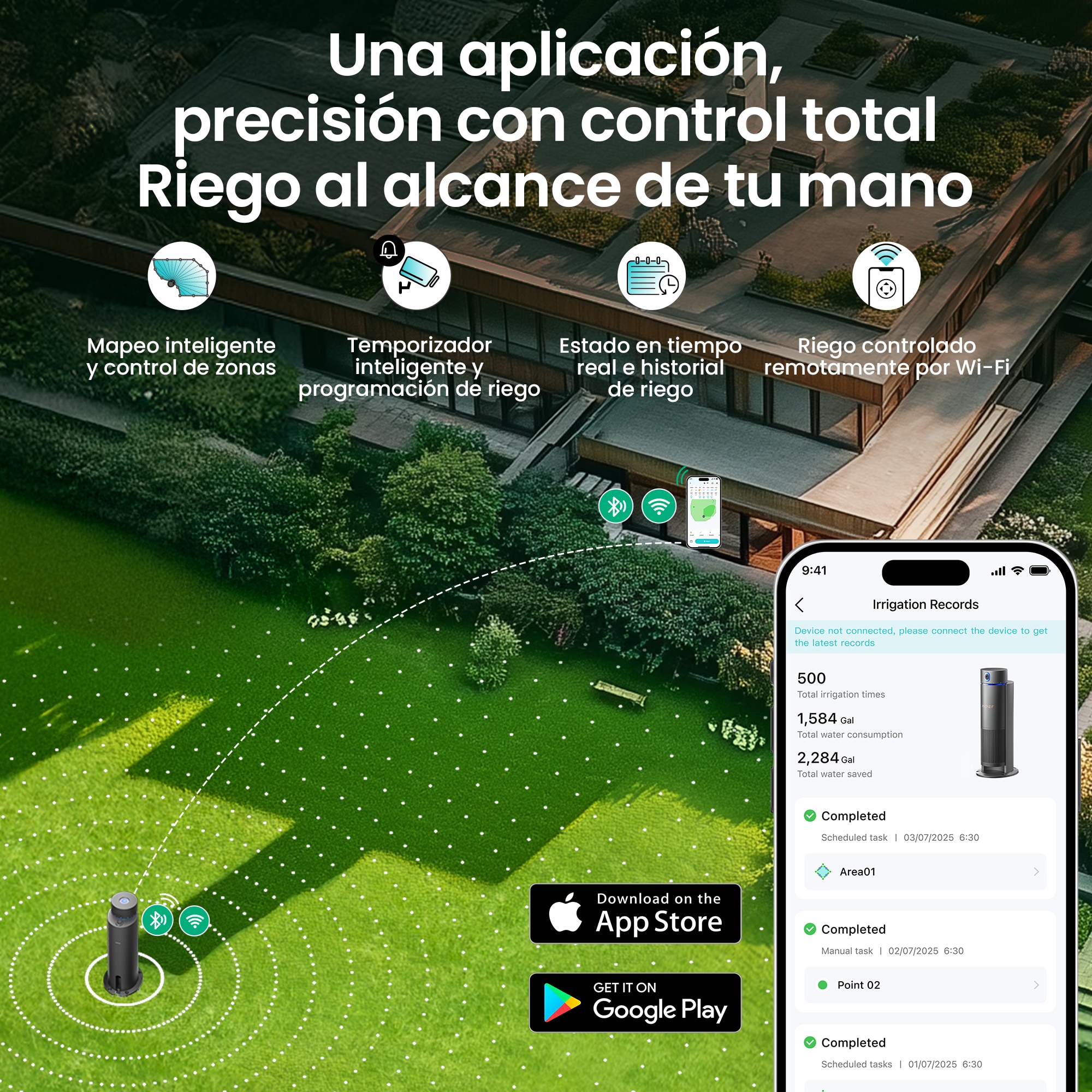 Sistema de riego automático Irrisense 2 Gris-5