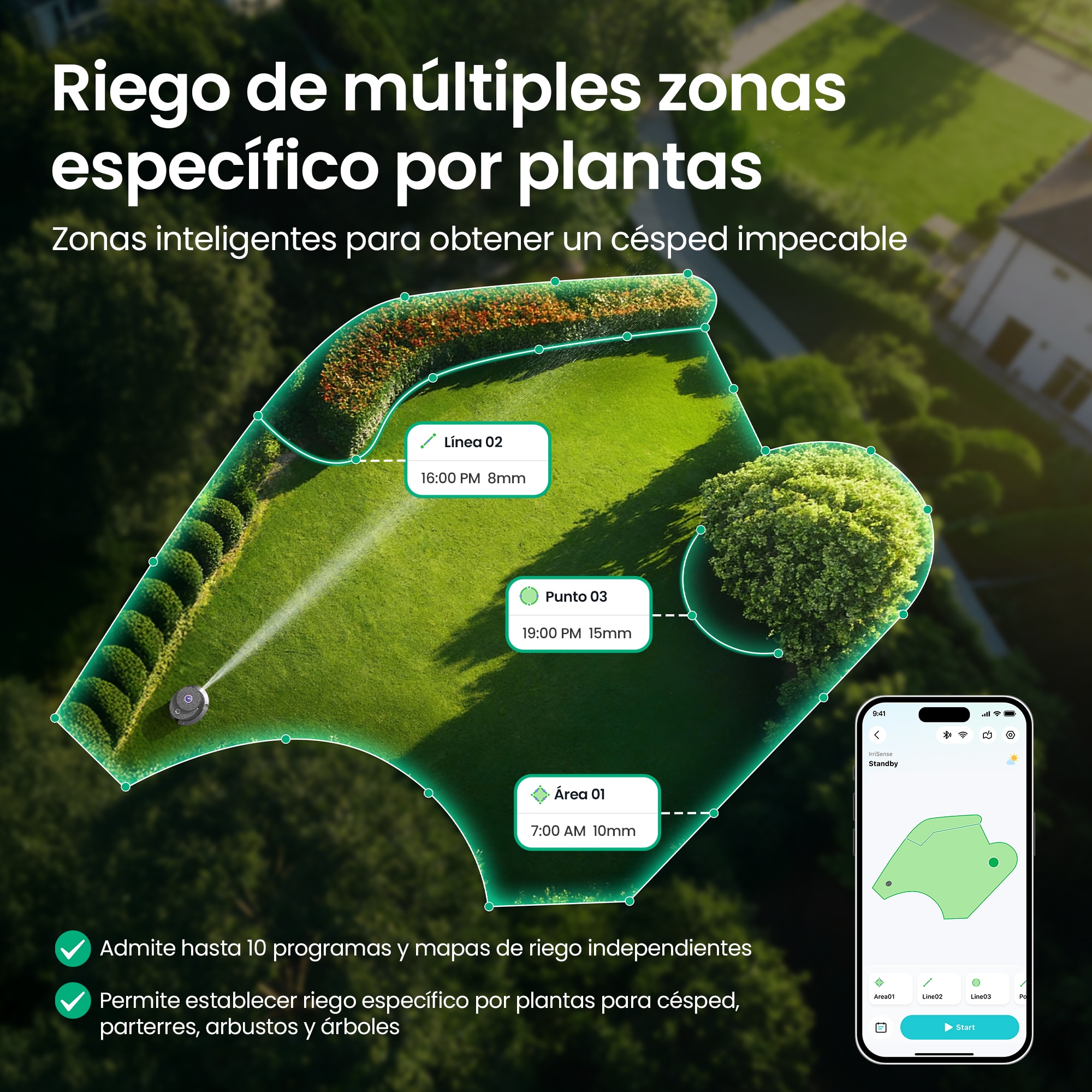 Sistema de riego automático Irrisense 2 Gris-9