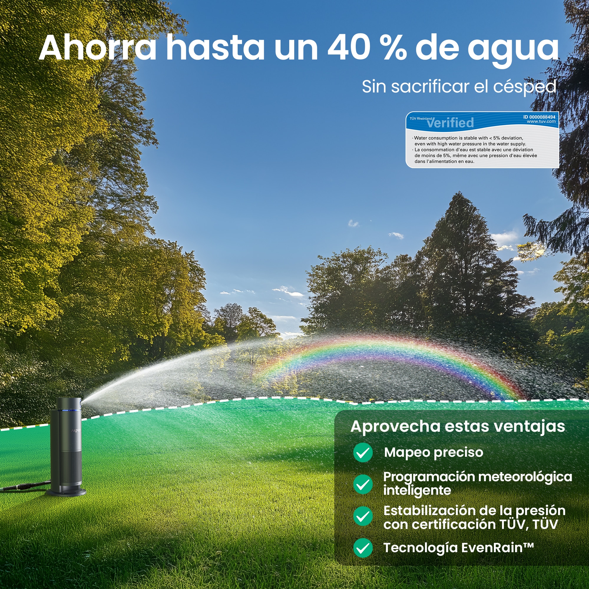 Sistema de riego automático Irrisense 2 Gris-12