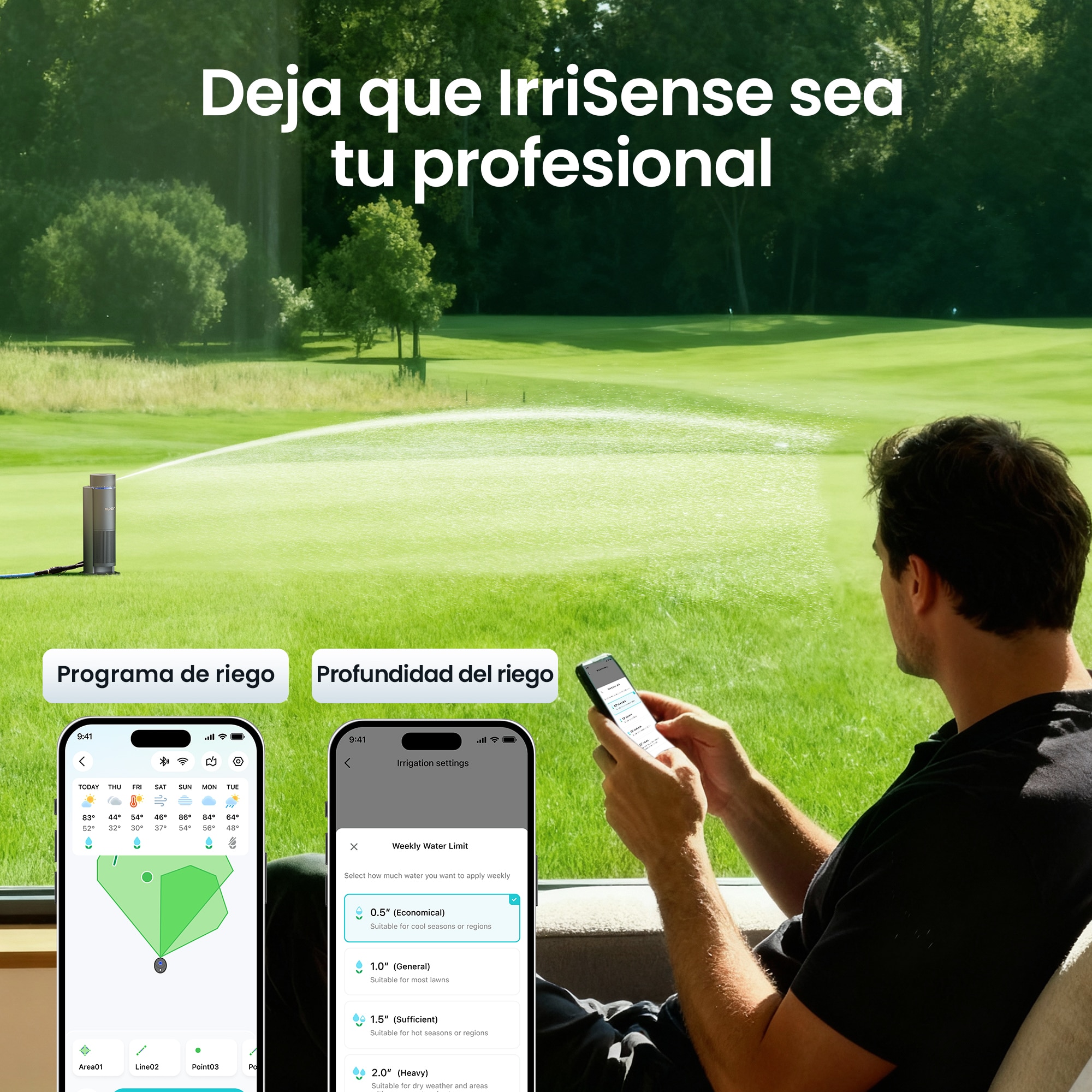Sistema de riego automático Irrisense 2 Gris-18