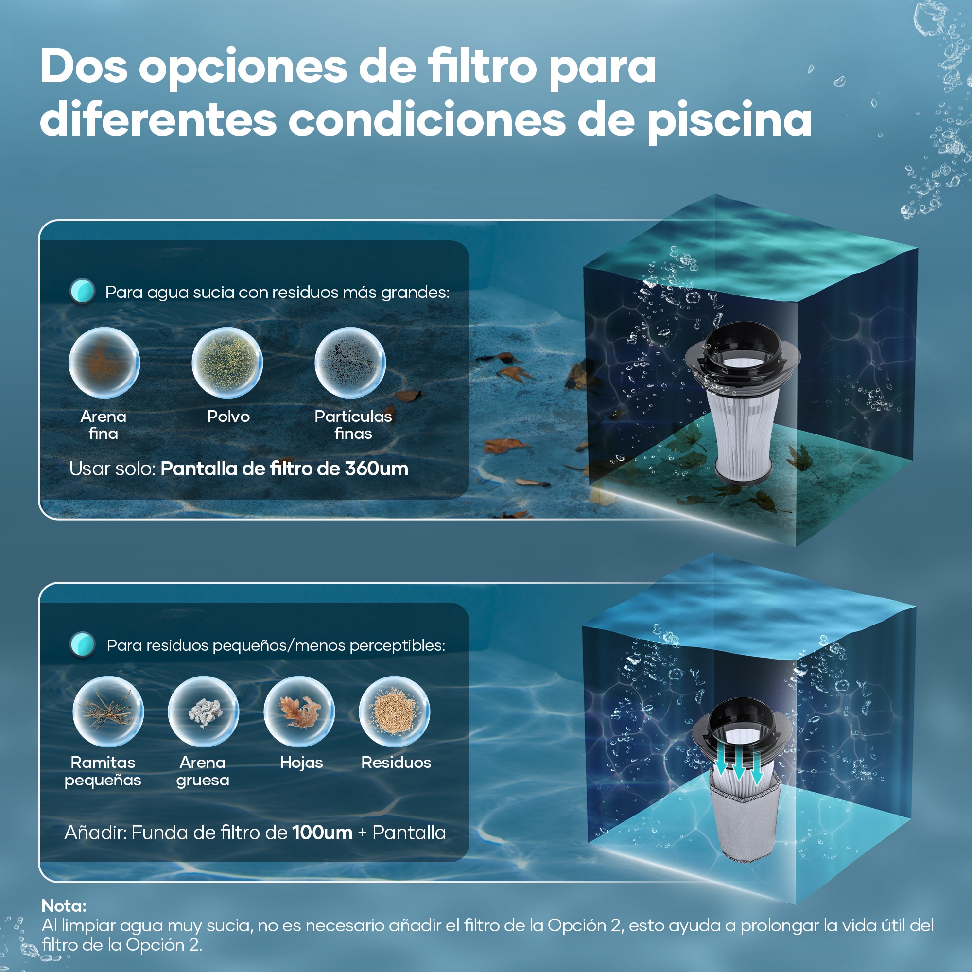 El aspirador inálambrico para piscinas Pilot X1 Gris-3