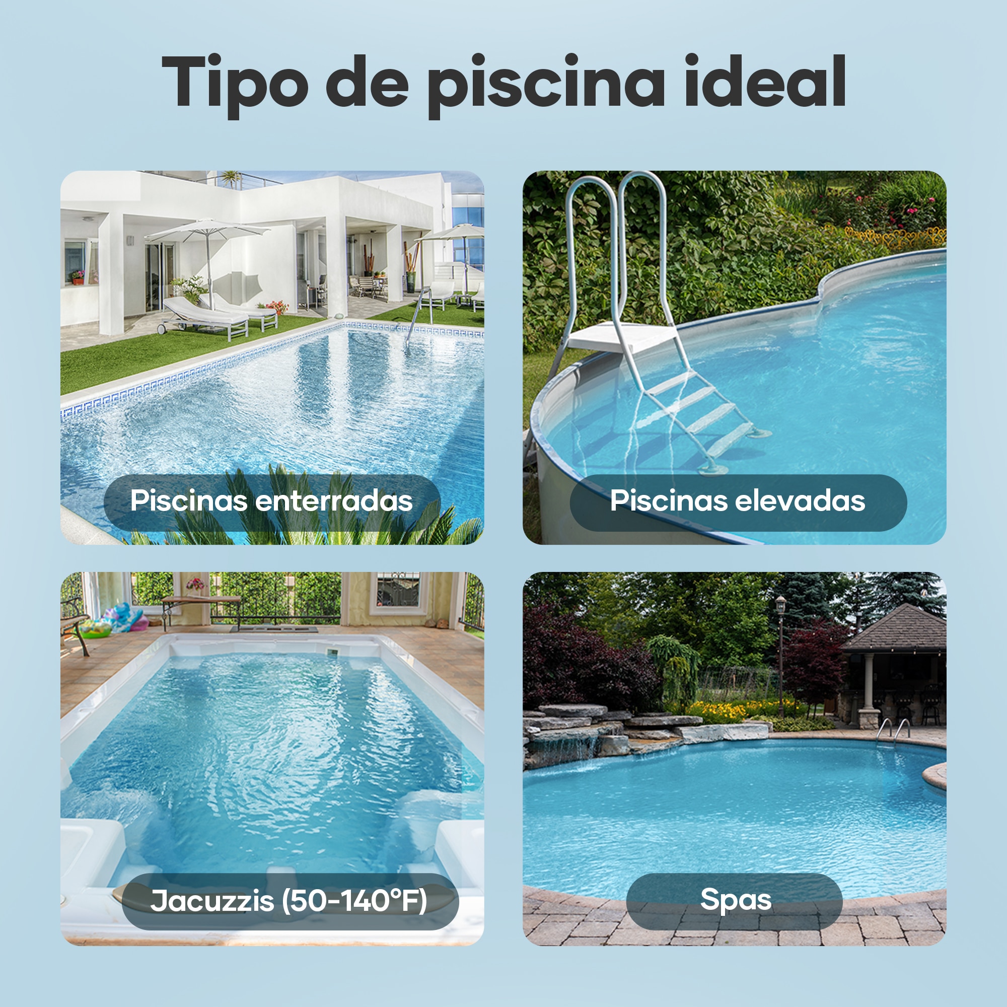 El aspirador inálambrico para piscinas Pilot X1 Gris-5