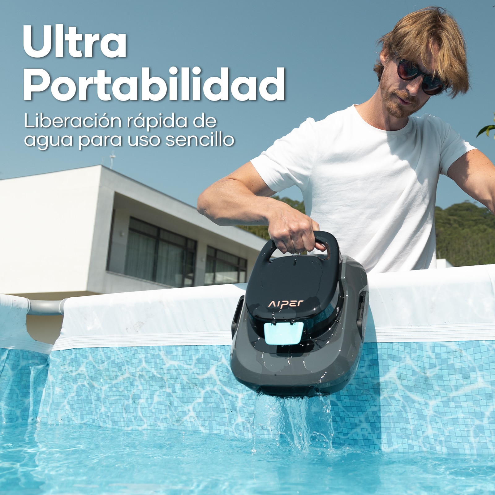 Robot limpiafondos inalámbrico Aiper Scuba SE Gris-4