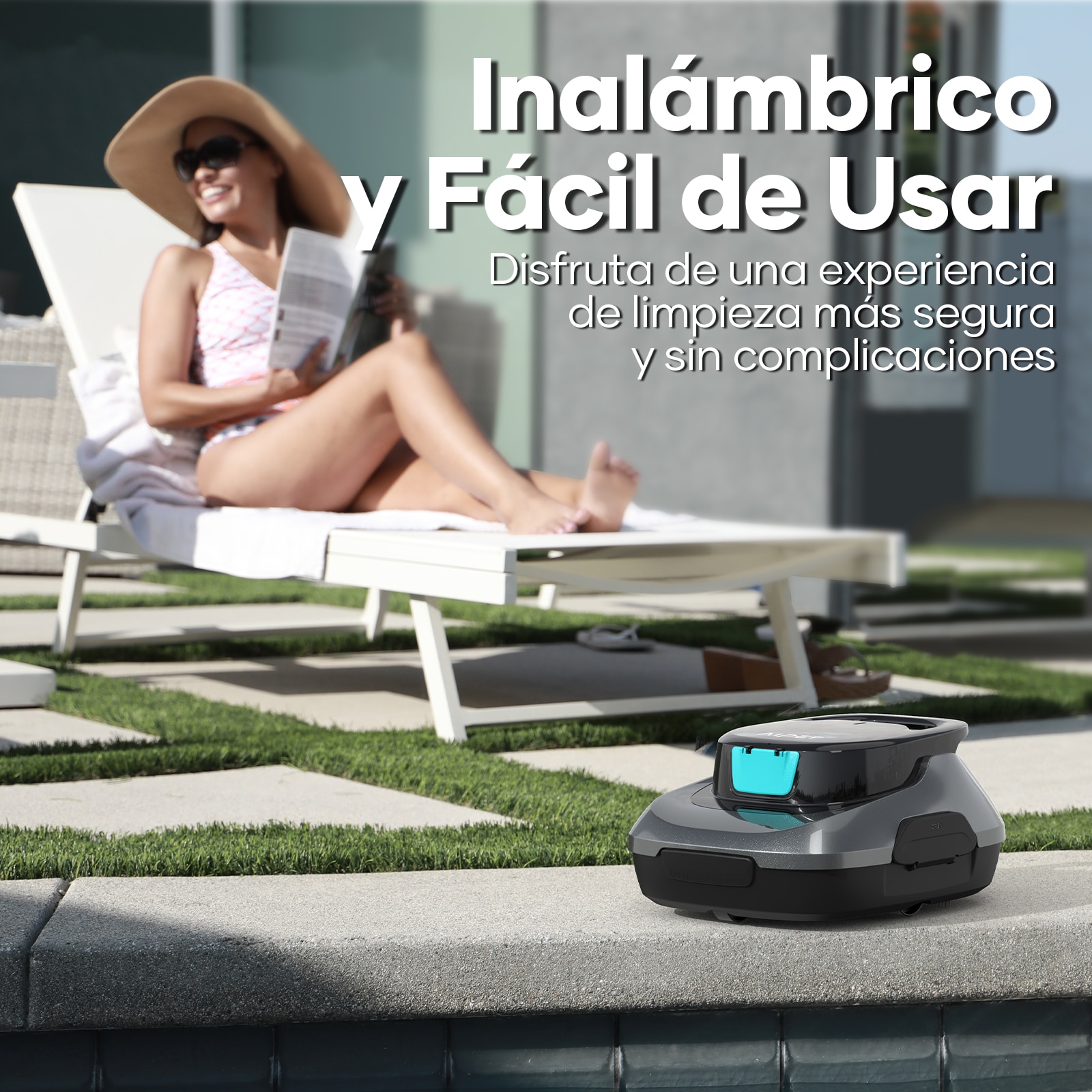 Robot limpiafondos inalámbrico Aiper Scuba SE Gris-5