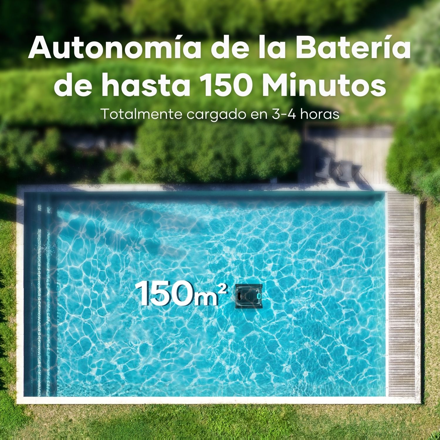 Robot Limpiafondos de Batería SCUBA S1 Fondo, Paredes y Línea  - 150 minutos Gris / Negro-5