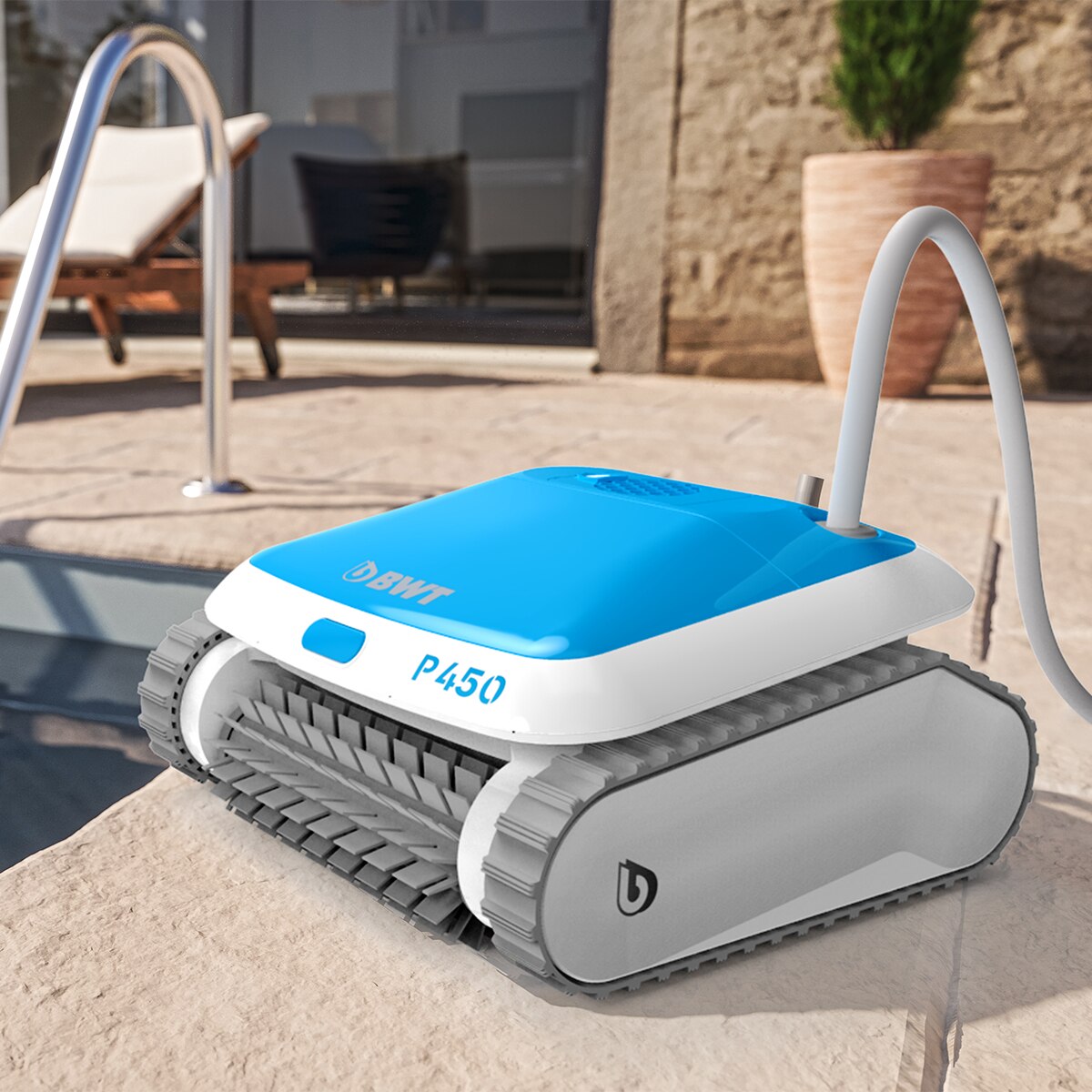 Robot limpiafondos automático BWT para Piscina P450 4