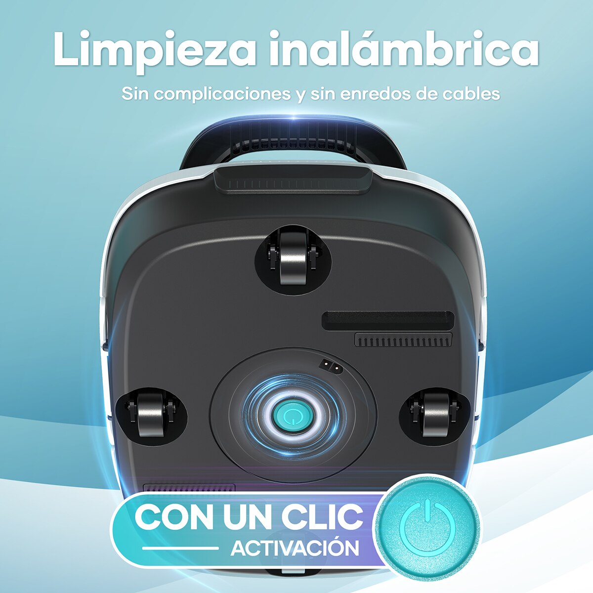 Limpiador Robótico Inalámbrico para piscinas Scuba SE White Blanco-7