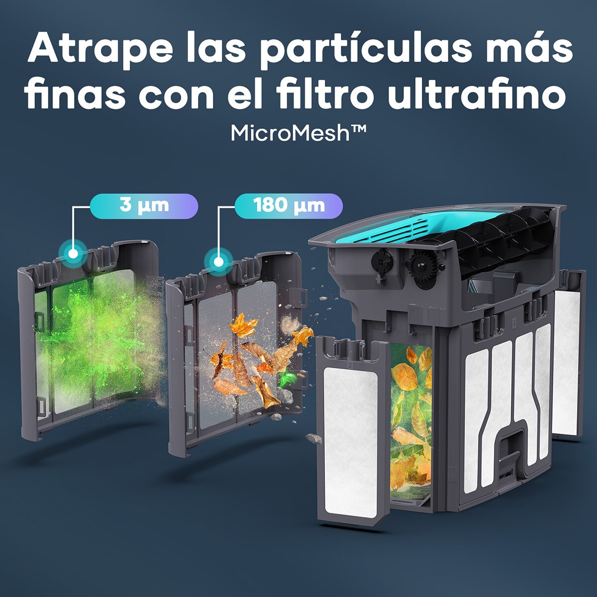 Limpiador Robótico Inalámbrico para piscinas Scuba X1 Pro Max Gris-6