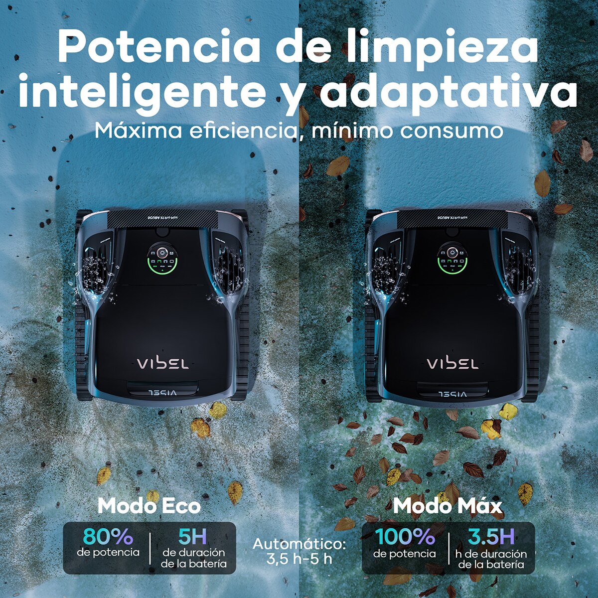 Limpiador Robótico Inalámbrico para piscinas Scuba X1 Pro Max Gris-7