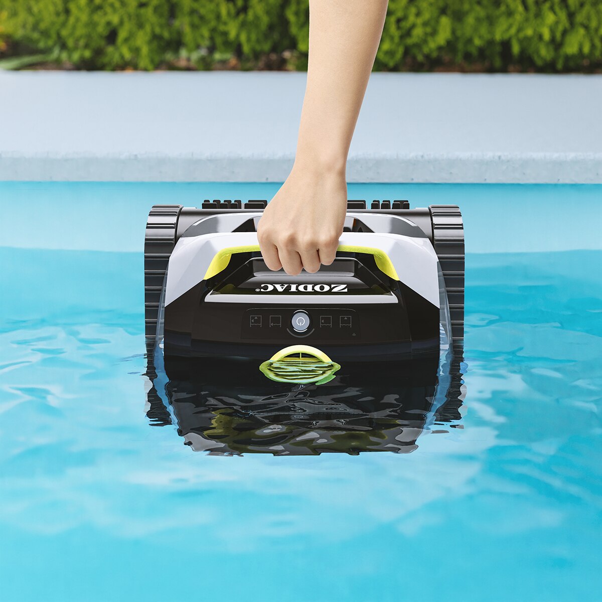 Robot Freedom Lite Zodiac batería con doble filtro para piscinas hasta 15x5m Gris / Amarillo-6