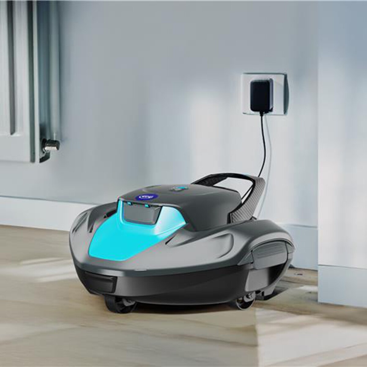 Robot a batería recargable para piscinas elevadas Gris / Azul-9