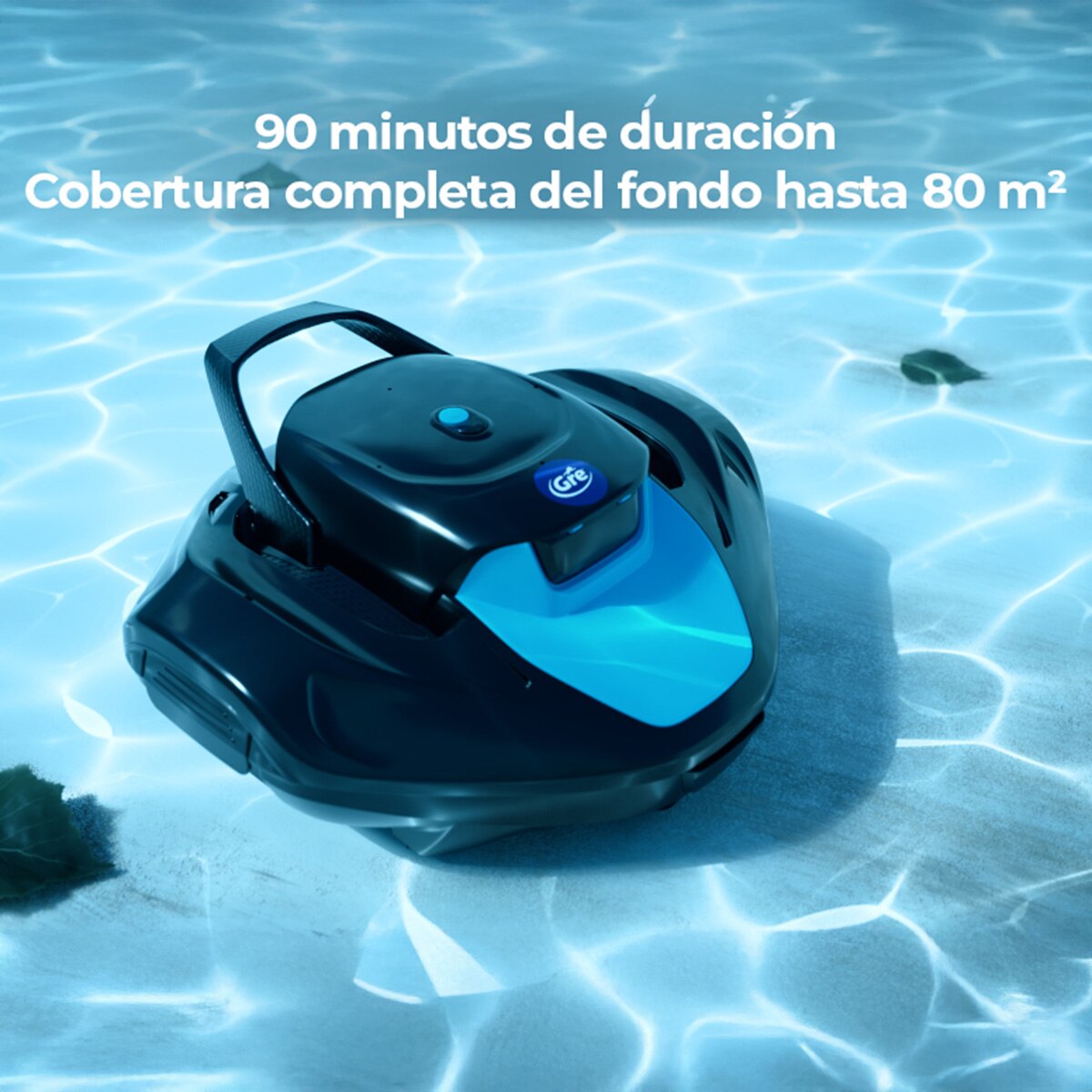Robot a batería recargable para piscinas elevadas Gris / Azul-12