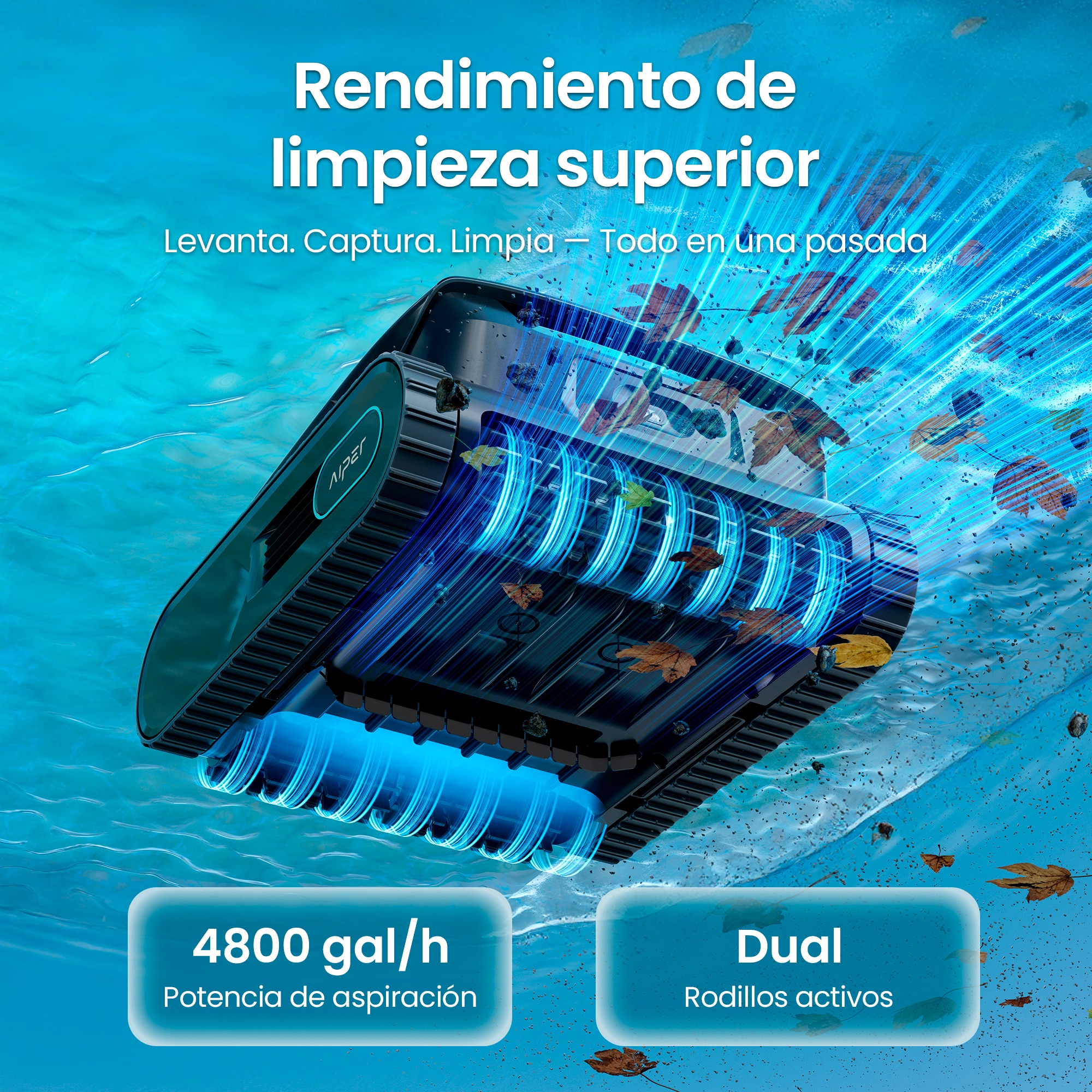 Robot limpiafondos Scuba S3 Aiper Gris-11