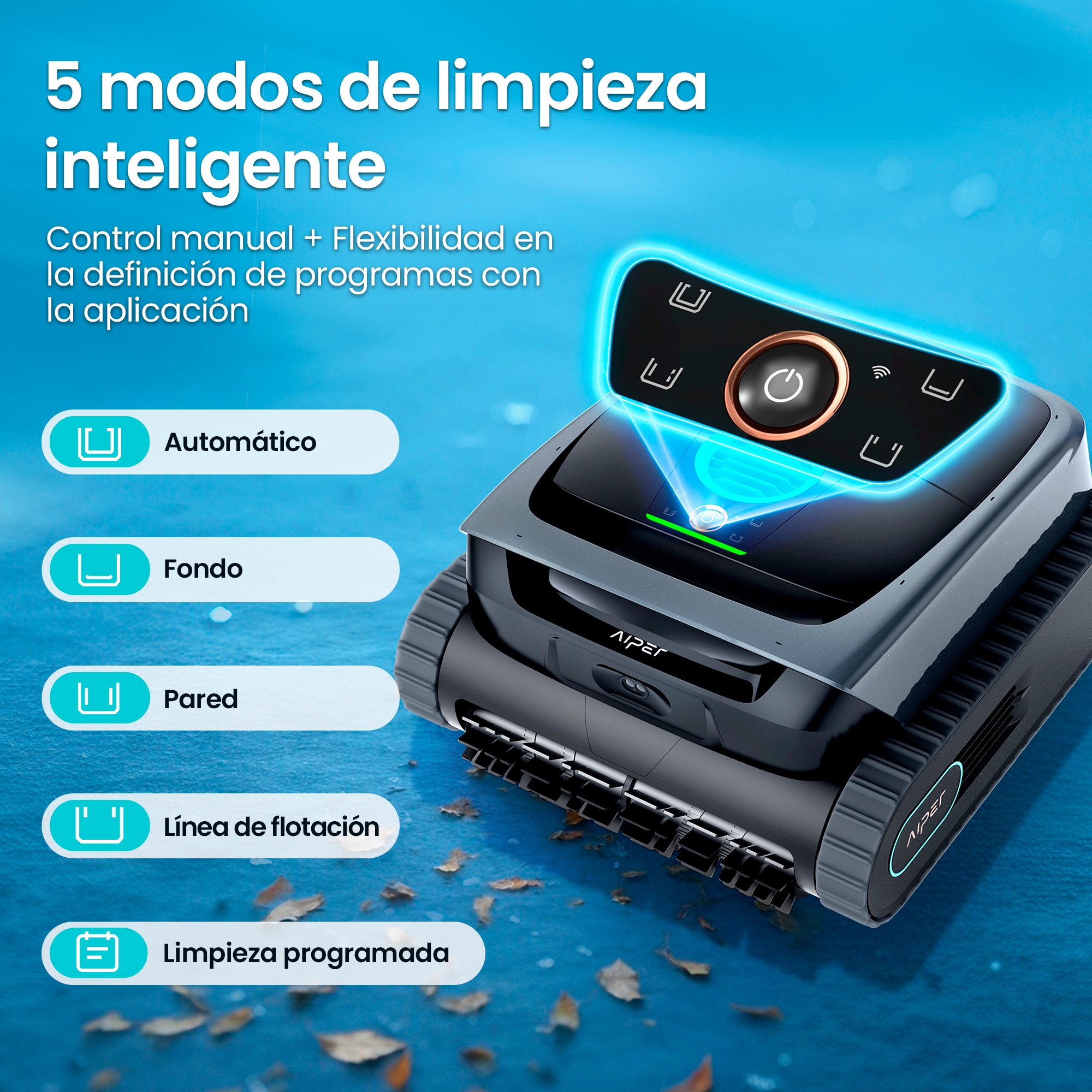 Robot limpiafondos Scuba S3 Aiper Gris-13