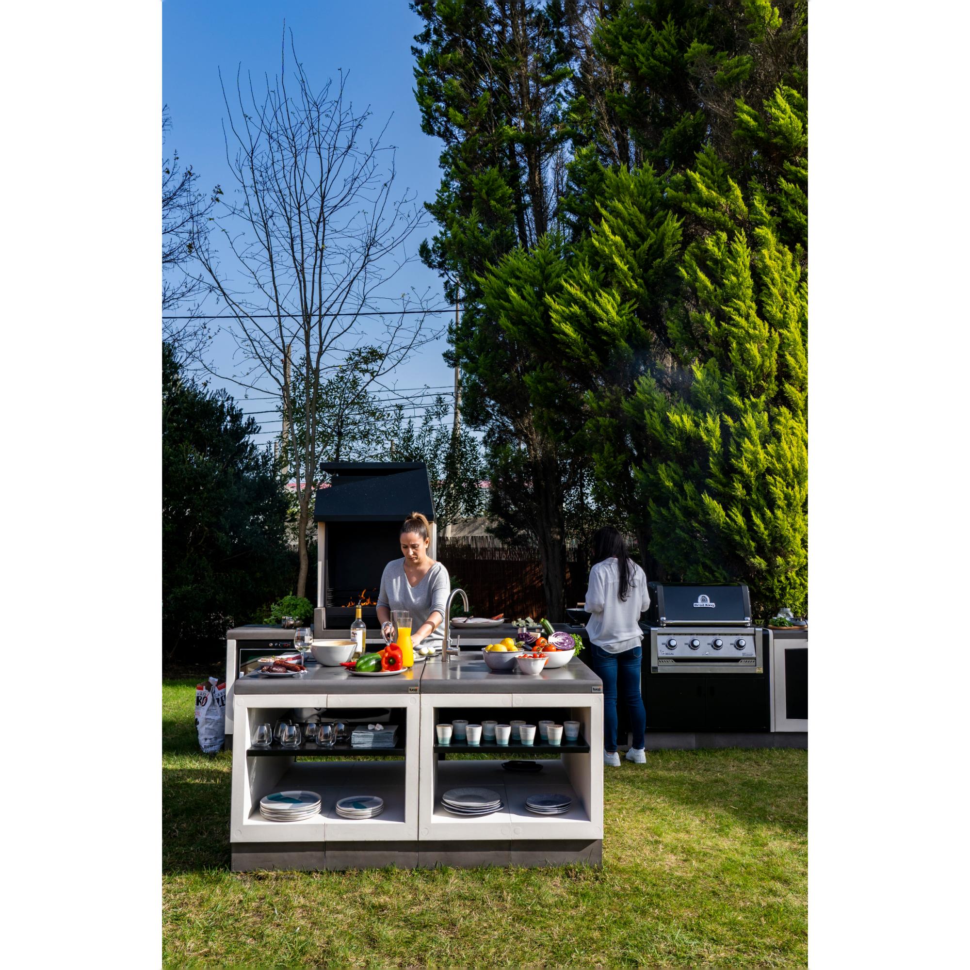 Imagen 3 de Barbacoa Tuozi Kitaway Otte [F] 84 Domo Blanco / Negro