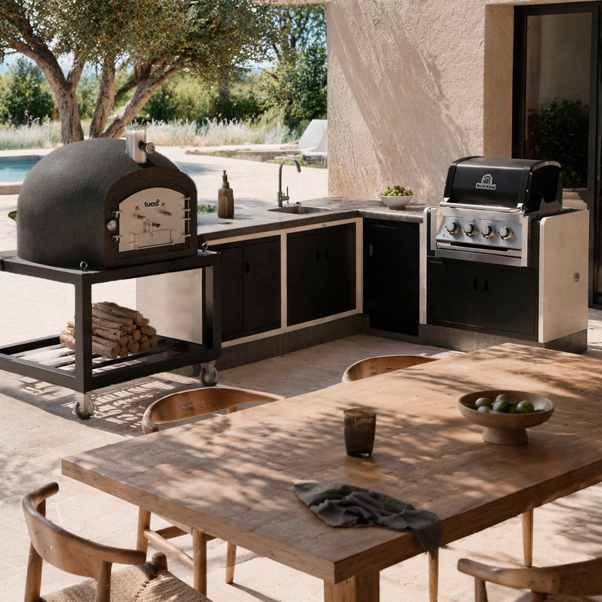 Horno Leña Kitaway 100 Negro - Uso Domestico Negro-7