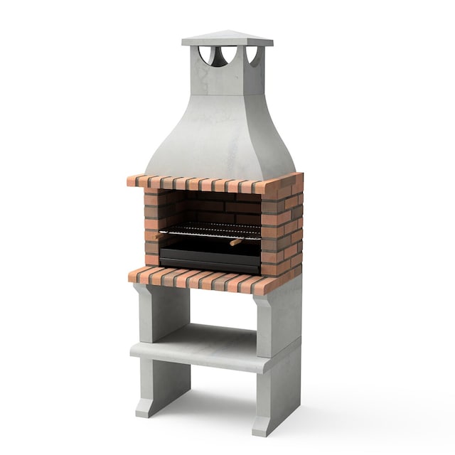 Barbacoa Obra Movelar Carb-Len Ragusa C/ Brasero Ladrillo Terracota