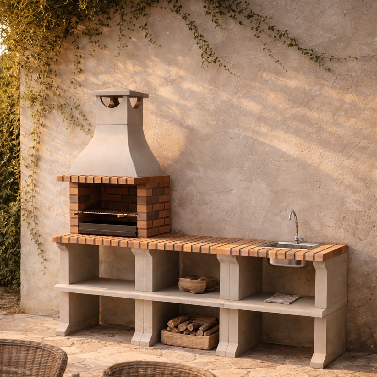 Cozinha Exterior Ragusa P3, Tijolo Terracota Terracota-5