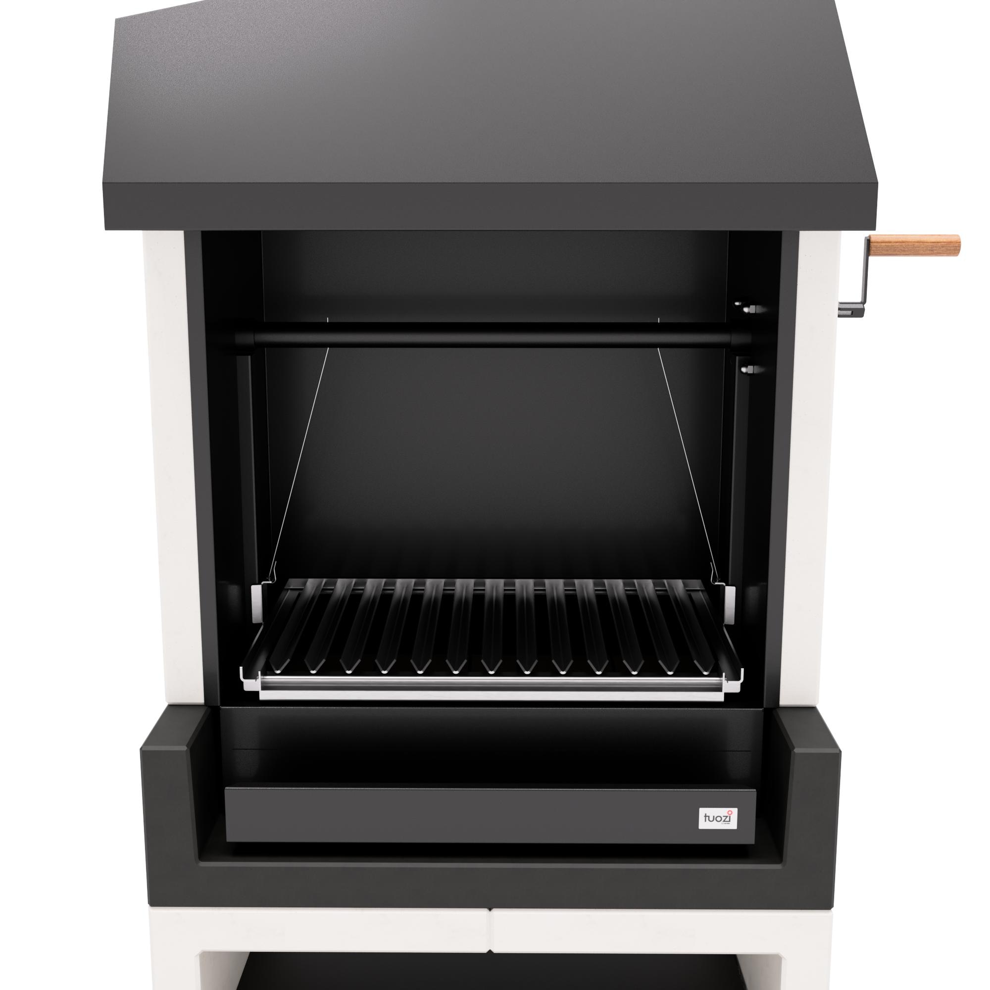Barbacoa Tuozi Kitaway Otte [F] 84 Parrilla Argentina Acero Inoxidable Domo Gris-5