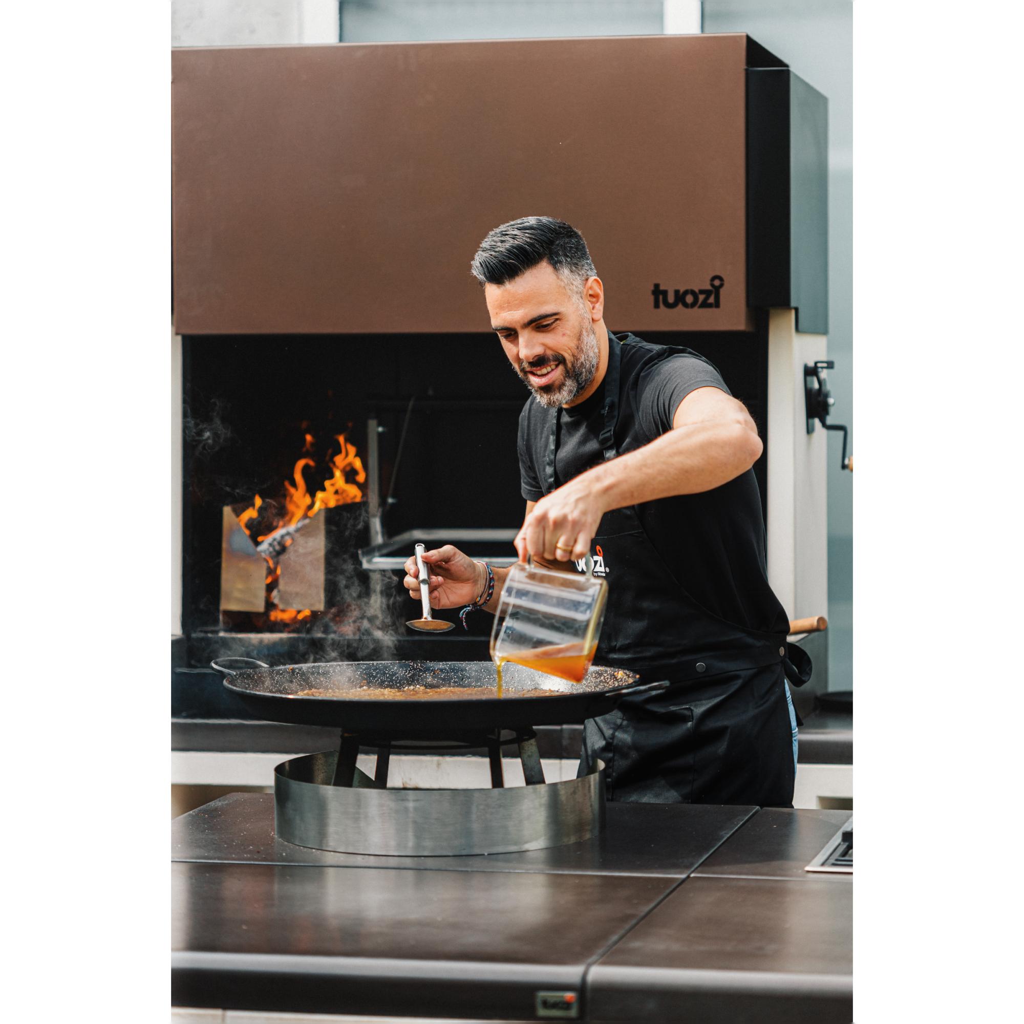 Barbacoa Tuozi Kitaway Argentino Xl [F] 126 C/ Brasero Lateral De Leña Domo Gris-12