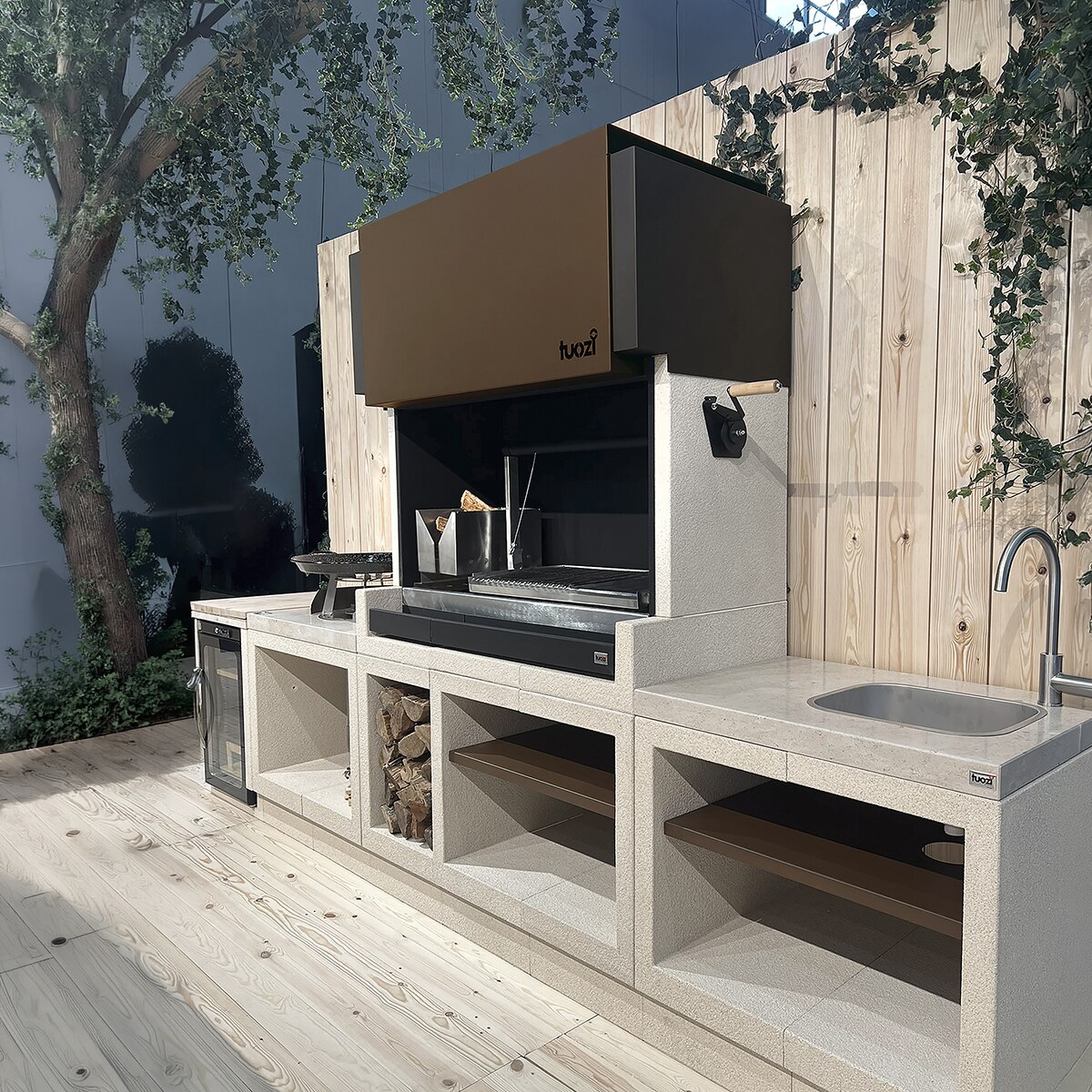 Barbacoa de obra KW Arena Arg XL Beige-4