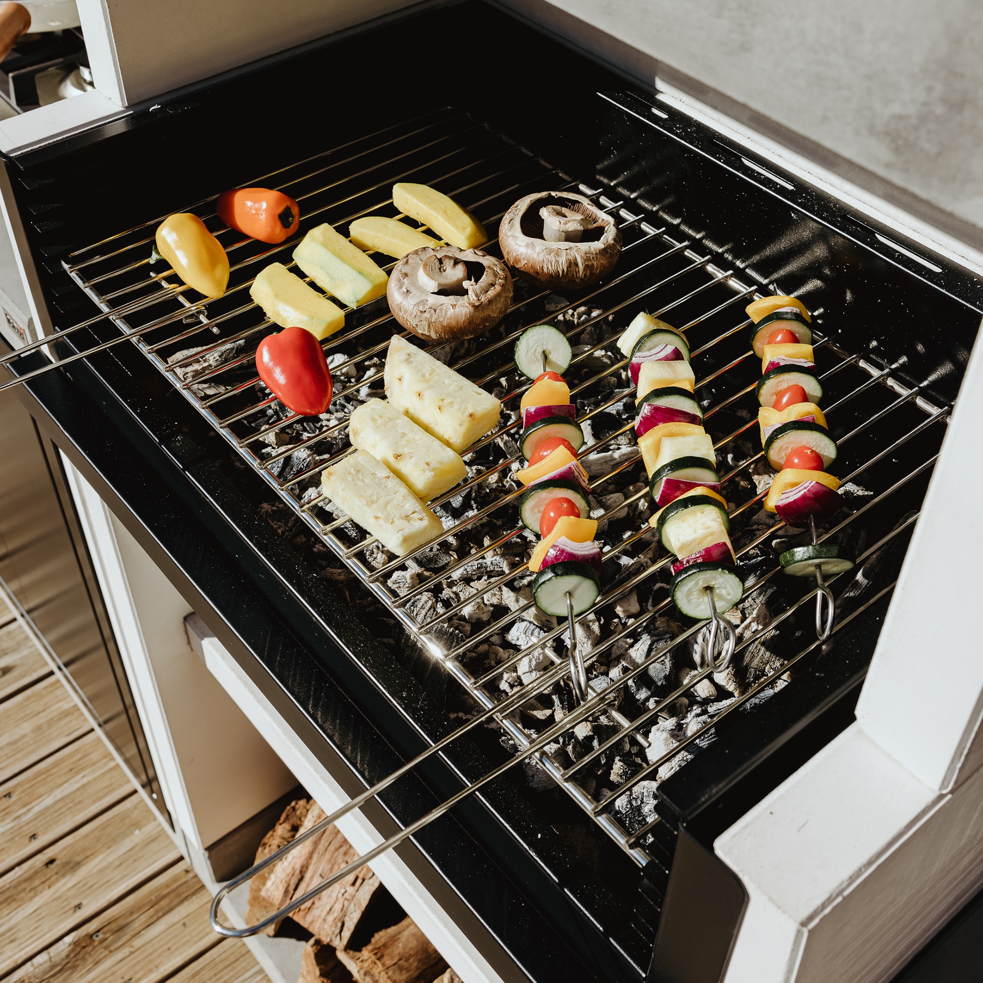 Barbacoa de obra Venit Flex Plus Hotte Gris-4