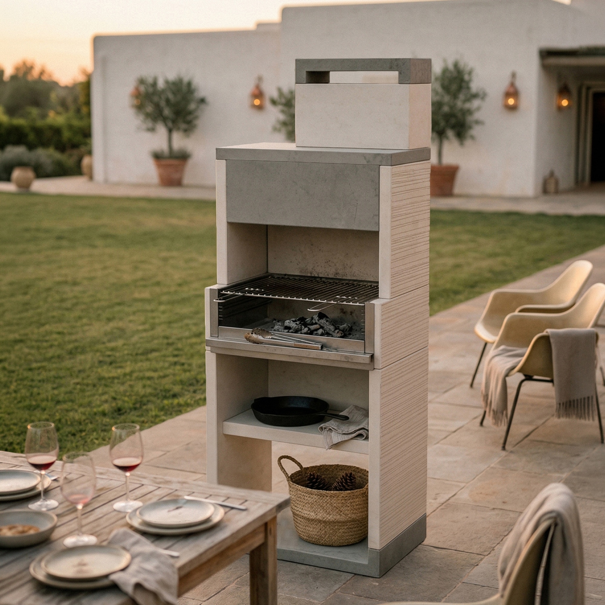 Barbacoa de obra VT Flex Plus HT Inox Gris-2