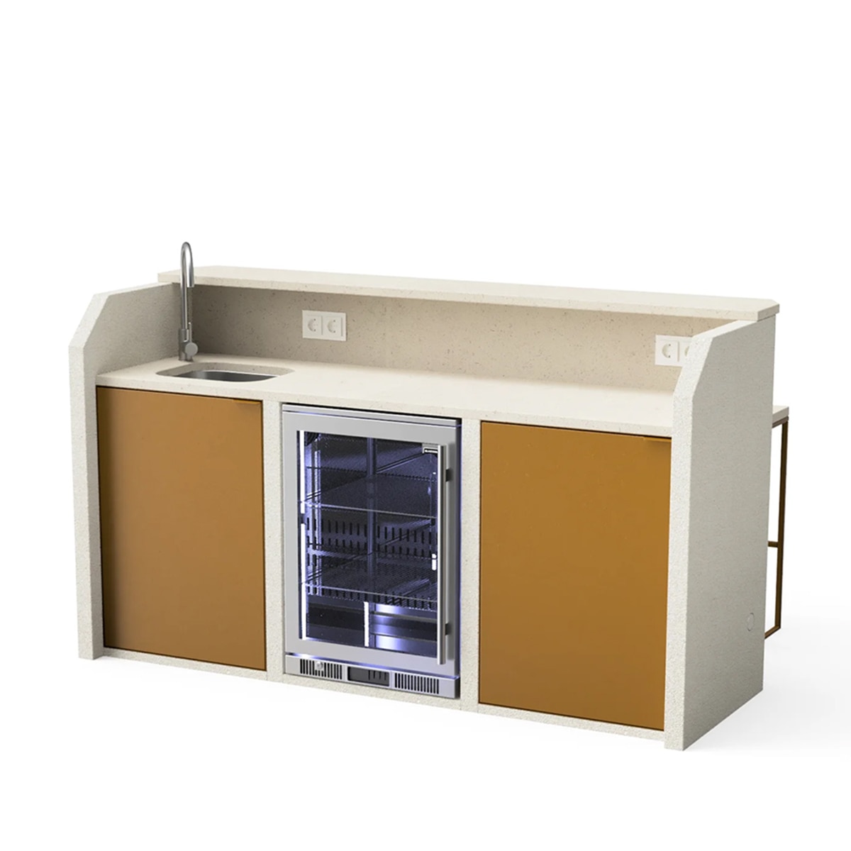 Imagen 0 de Módulo bar Argentum hormigón y piedraT02470