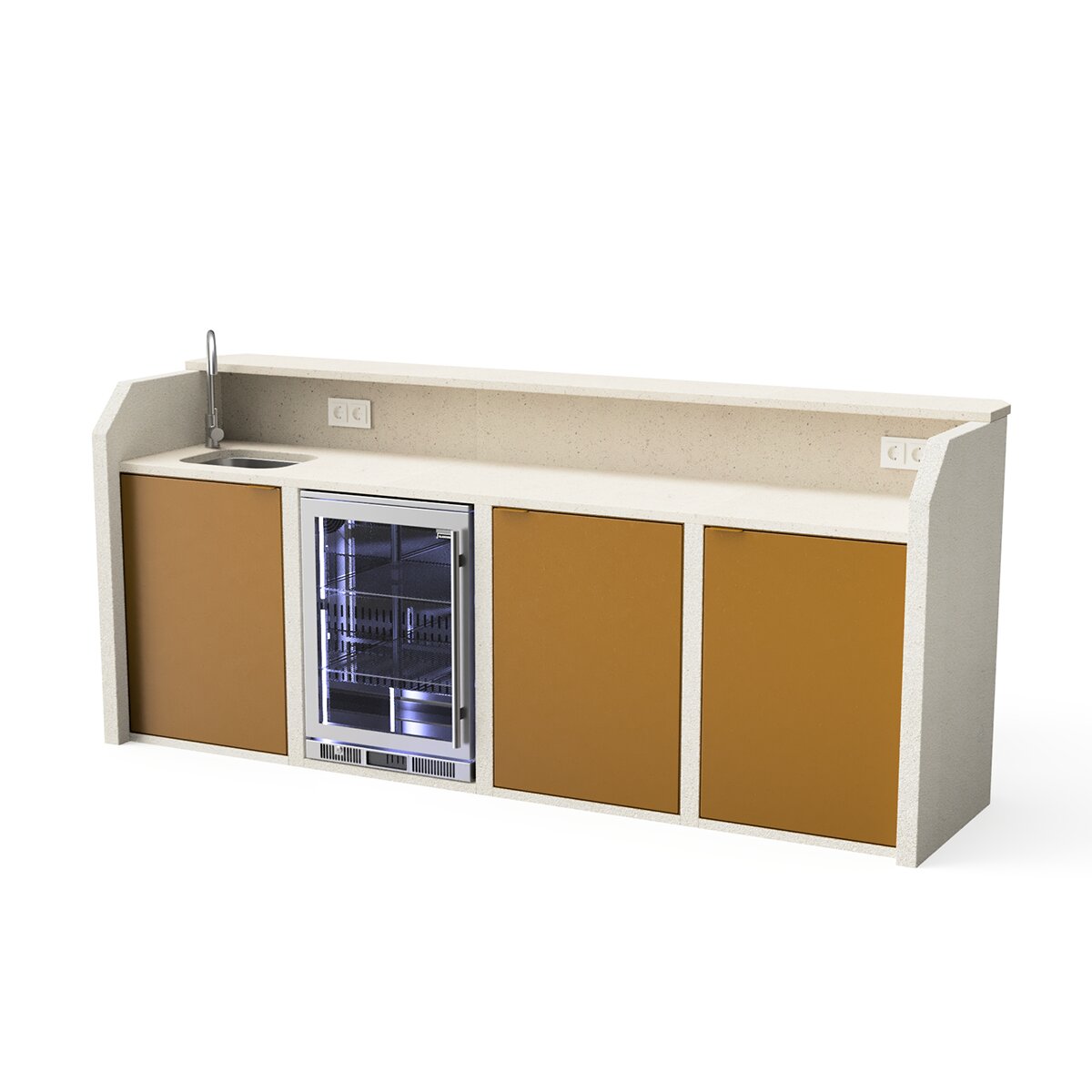 Imagen 0 de Módulo bar Argentum hormigón y piedraT02432