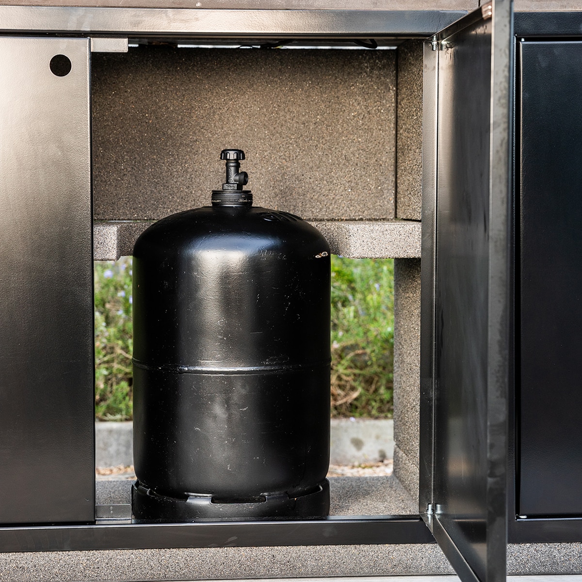 Modulo Tuozi Black Venit 110 Hornilho Gas Y Dupla Puerta Veno Negro-11