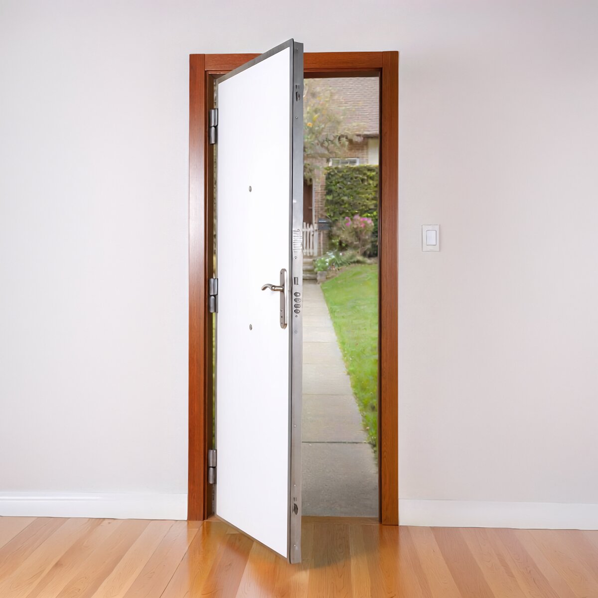 Puerta Acorazada Premium Tesa Sapelly / Blanco Sapelly / Blanco-1