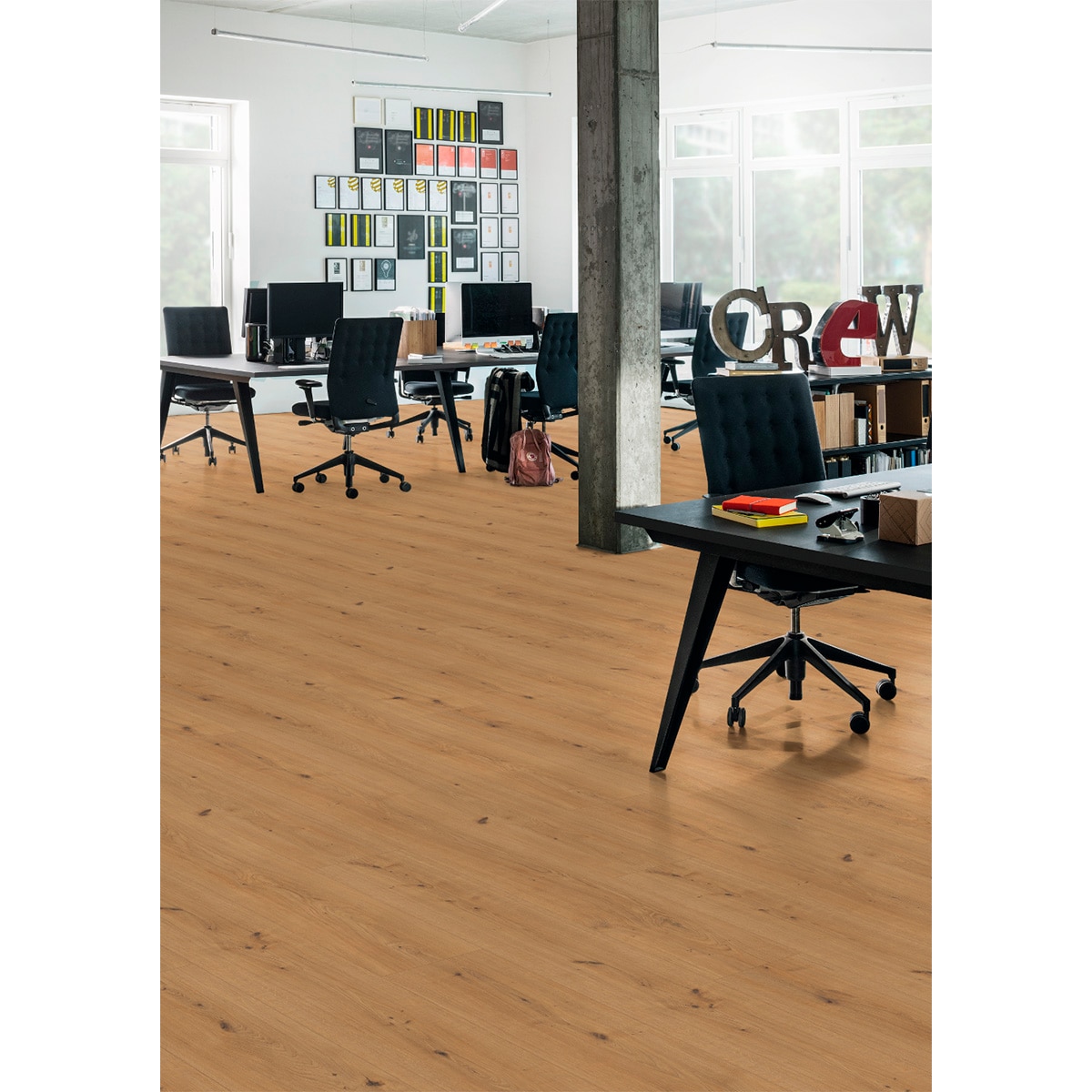 Suelo Laminado Long Aquaclic 10/33 Roble Cádiz Miel EL2137 2,52 m² Roble Cádiz Miel-3