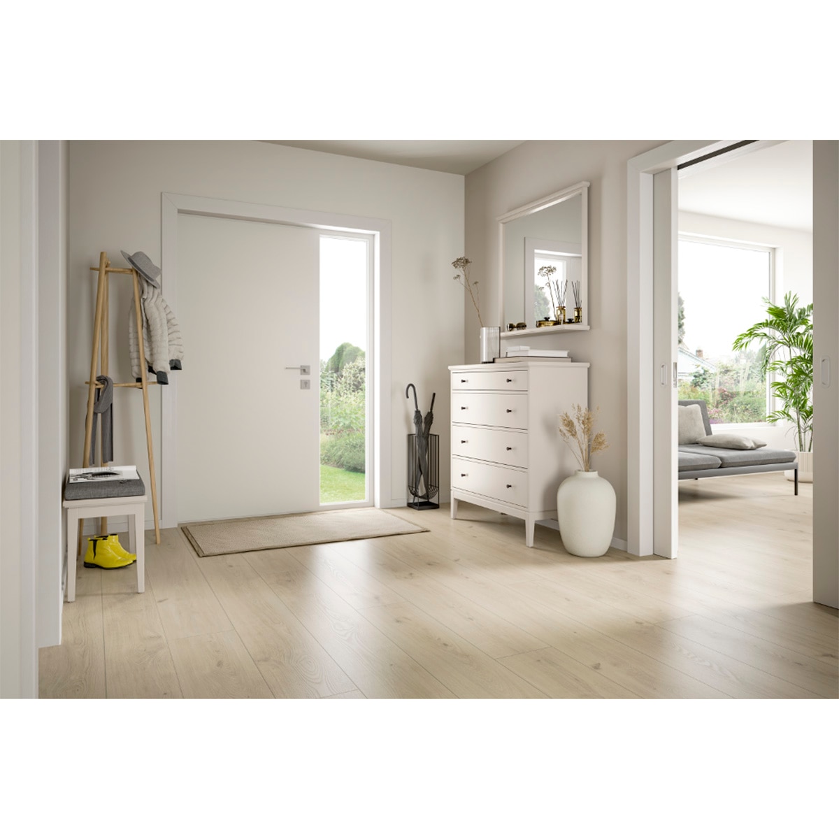Suelo Laminado Long Aquaclic 10/33 Roble Seefeld Crema EL2195 2,52 m² Roble Seefeld Crema-3