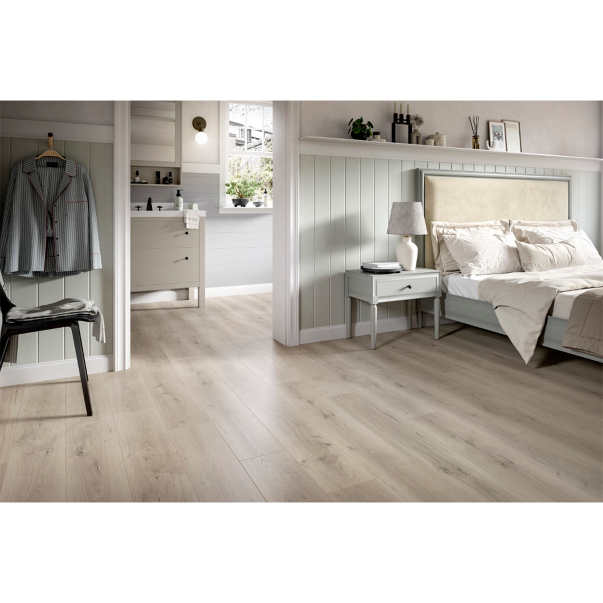 Suelo Laminado Classic Aquaclic 8/33 Roble Pinot Gris Claro EL2112 1,99 m² Roble Pinot Gris Claro-3