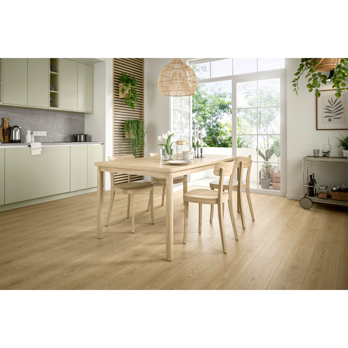 Suelo Laminado Classic Aquaclic 8/33 Roble Treviso Natural EL2181 1,99 m² Roble Treviso Natural-3