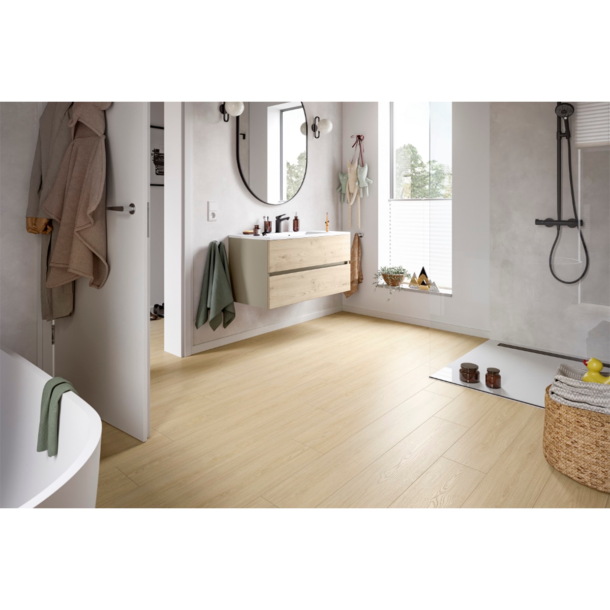 Suelo Laminado Classic Aquaclic 8/32 Roble Casella Claro Natural EL2151 1,99 m² Roble Casella Claro Natural-3