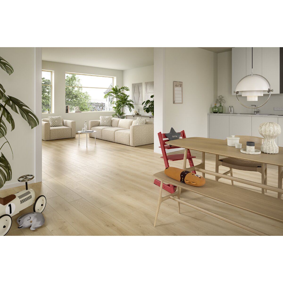 Suelo Laminado Classic Egger Pro Roble Pinnot Sand 8/32 PL2113 1,99 m² Roble Pinot Sand-3